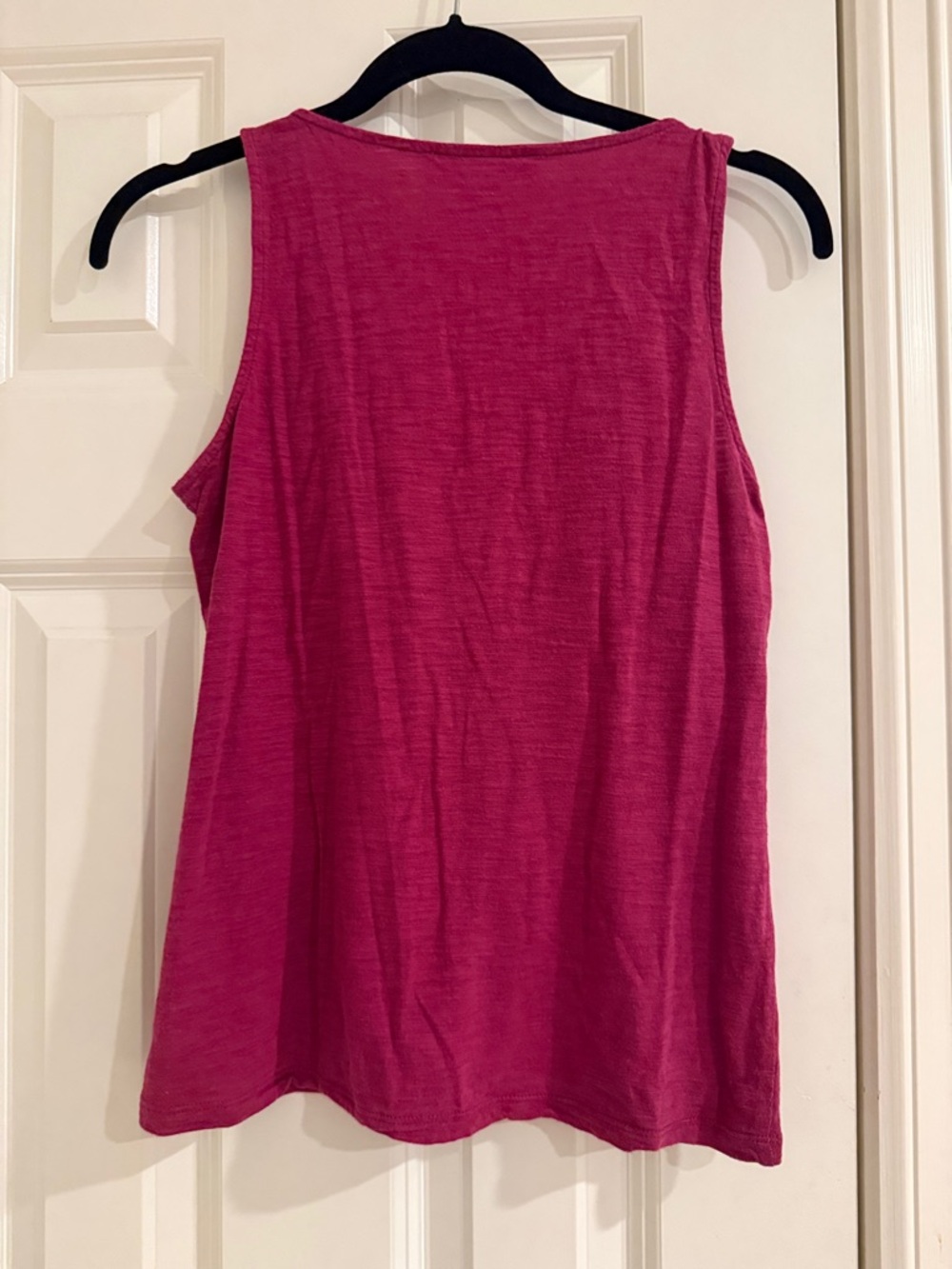 Michael Kors Raspberry Pink Ruffle V-Neck Tank - Picture 4 of 4